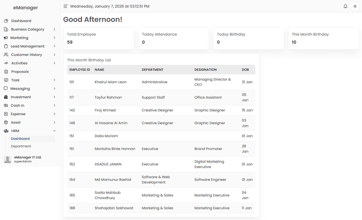 Business Solution - CRM